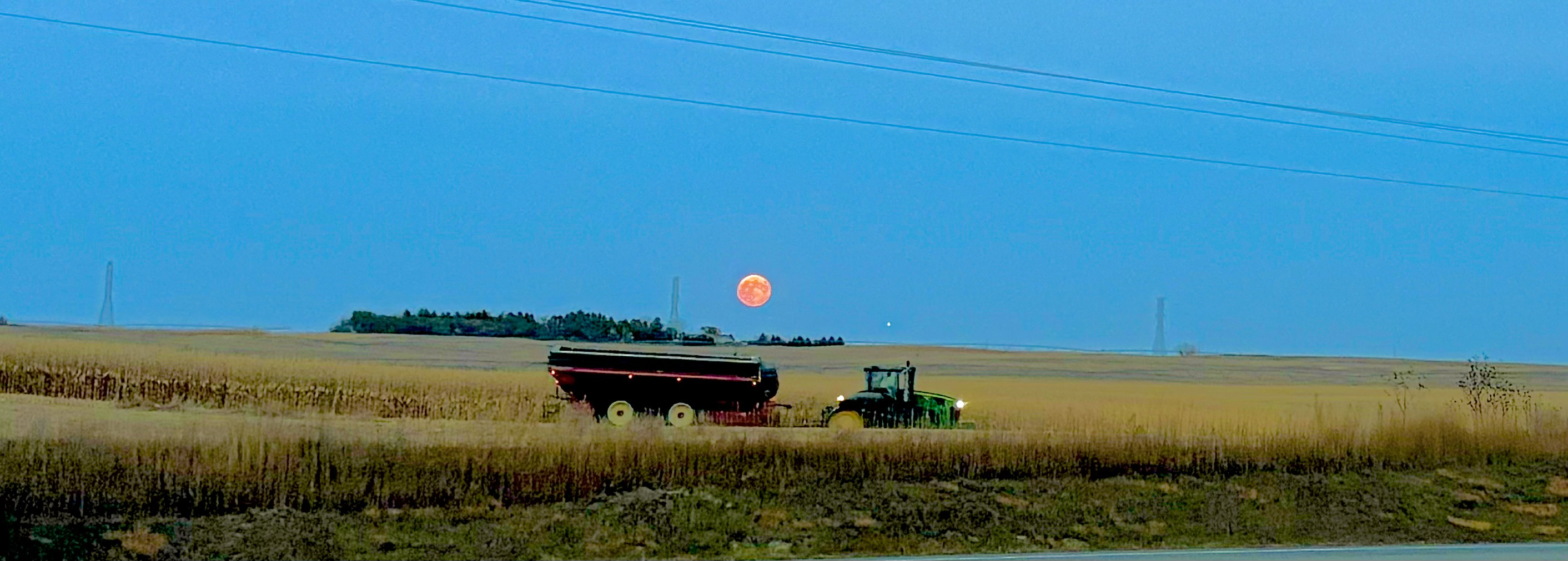 Harvesting under a Hunter's Moon