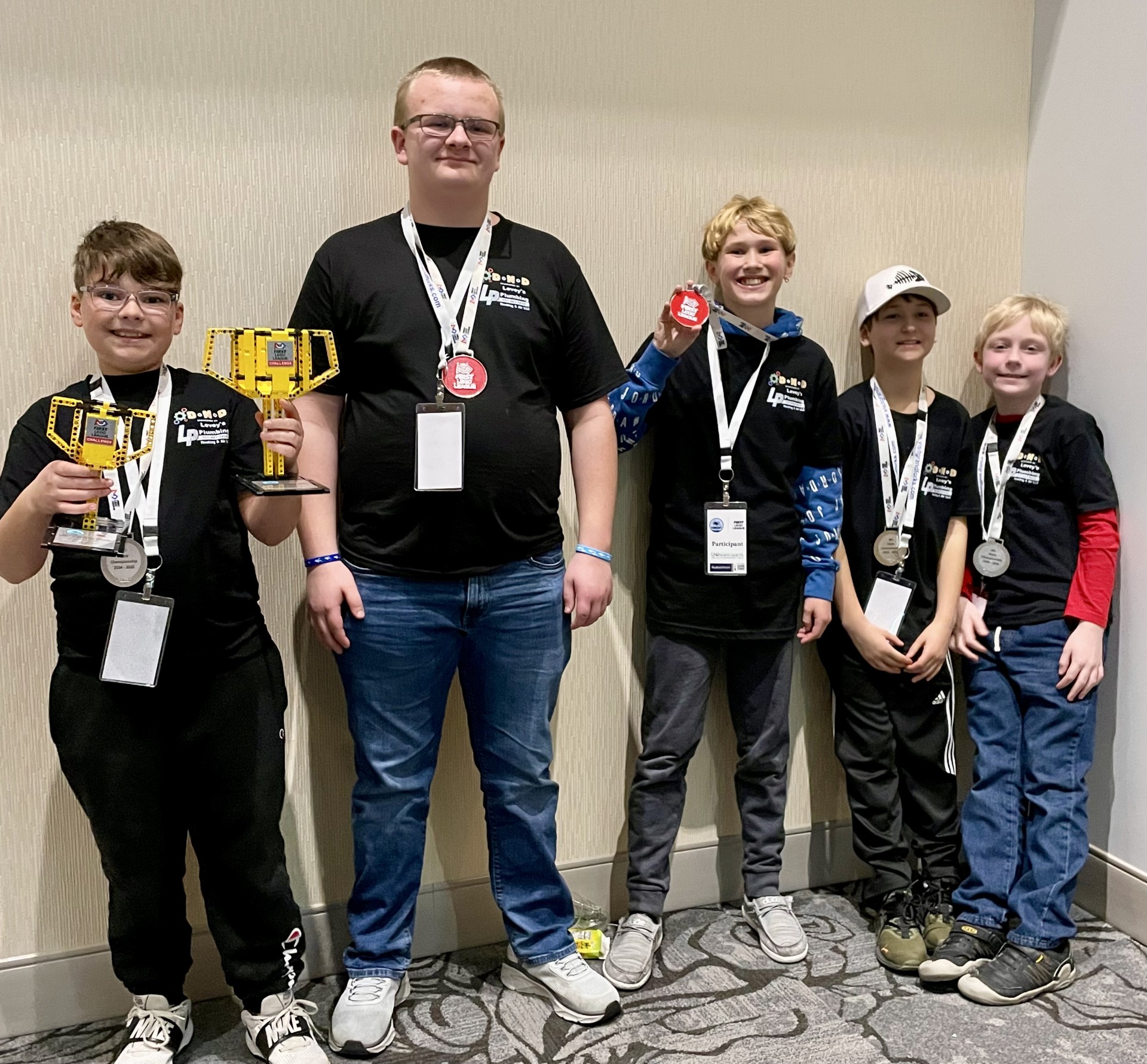 Designers take first place at state in robot performance